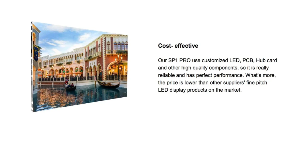 Small Fine Pixel Pitch Ultra HD LED Display P1.56 Indoor LED Modules Display