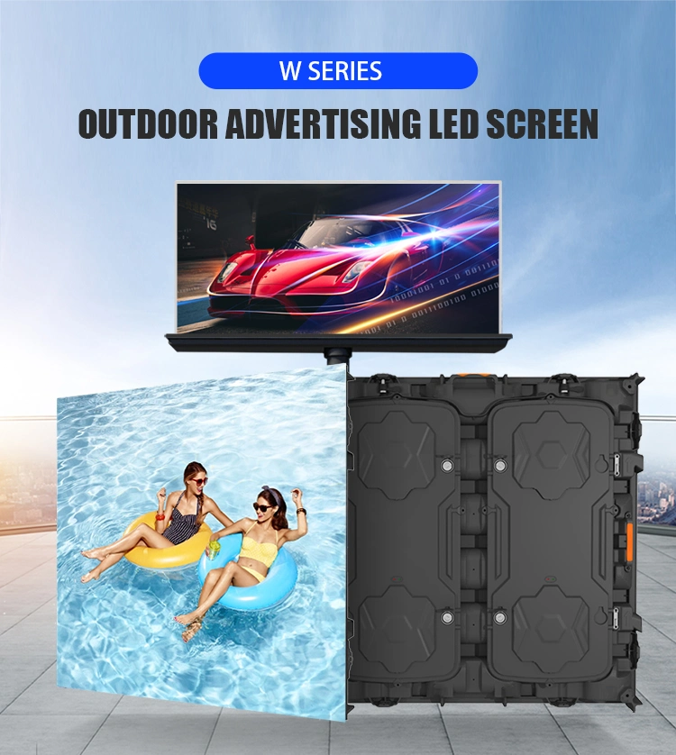 Waterproof Street Pole LED Exterior Electronic Big Digital Billboard Advertising Full-Color Fixed Outdoor Screen LED Display