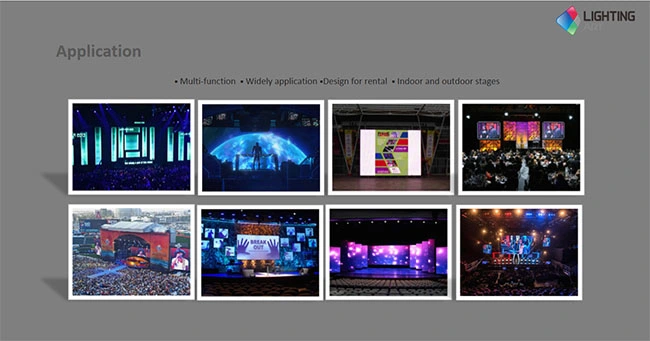 P3.91 Indoor Stage Rental Hanging Curved LED Video Wall LED Screen Display